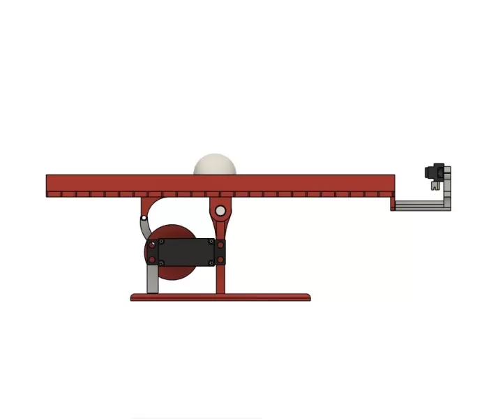 Ball Beam PID Control (STL + ESP32 + Python) - Model preview 2