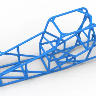 Frame of Silver Crown Car Version 3 Scale 1:25 - Model thumbnail 2