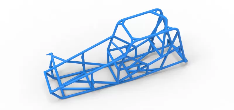Frame of Silver Crown Car Version 3 Scale 1:25 - Model preview 2