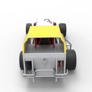 Vintage Dirt Modified stock car Version 7 Scale 1:25 - Model thumbnail 17