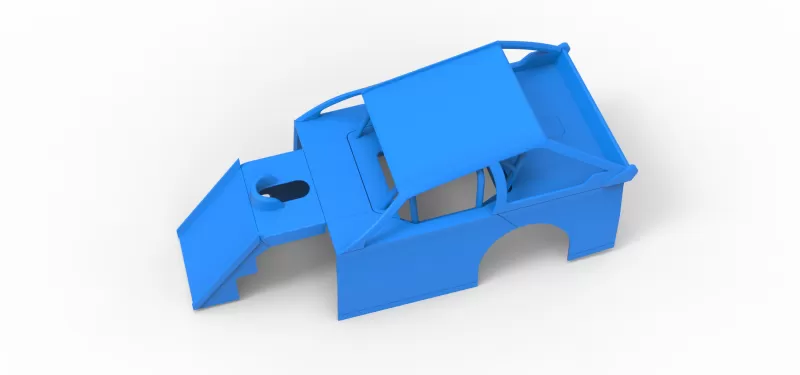 Shell of Mod Lite Race car Version 2 Scale 1:25 - Model preview 2