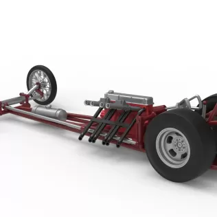 Vintage Front engine dragster Base Version 6 Scale 1:25 - Model thumbnail 12