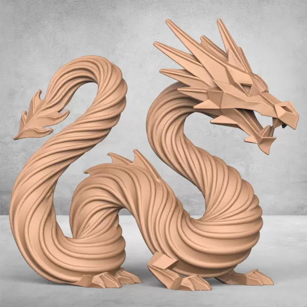 Chinese Dragon Statue - Model preview 1