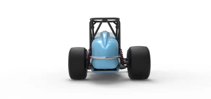 Dirt Silver Crown Champ car Scale 1:25 - Model preview 16