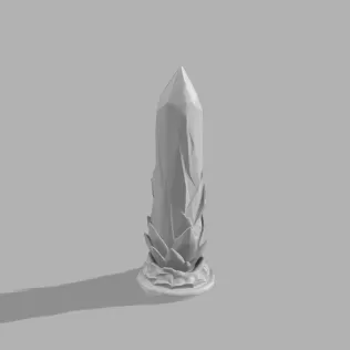 Crystal Obelisk - Fantasy Tabletop & Decor Piece - Model thumbnail 1
