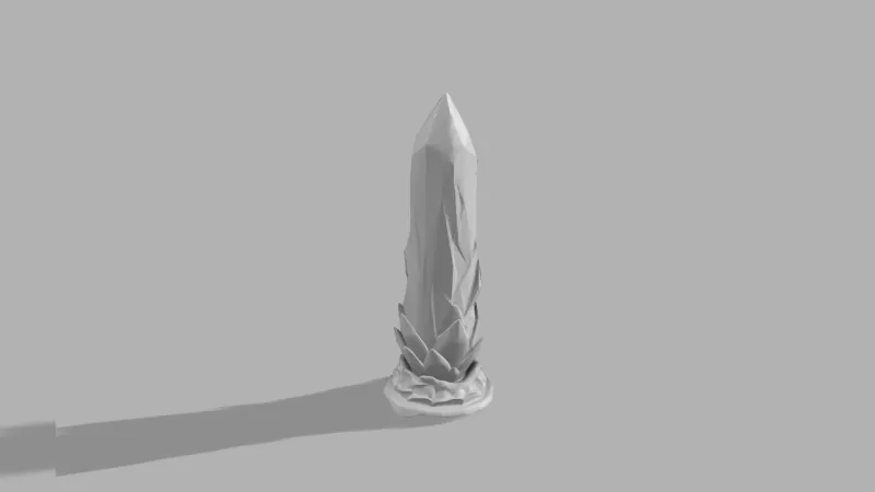 Crystal Obelisk - Fantasy Tabletop & Decor Piece - Model preview 1