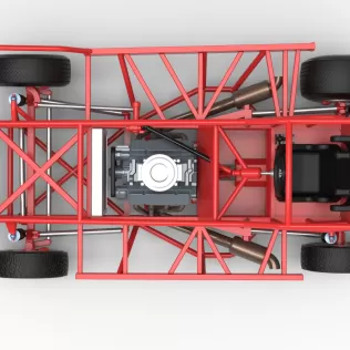 BriSCA Formula 1 Stock Car Base for Dirt Version 2 Scale 1:25 - Model thumbnail 11
