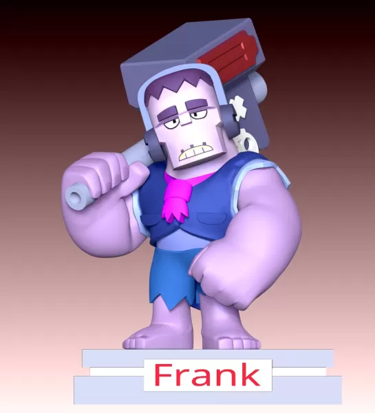 Frank Brawl Stars Fan Art - Model preview 2
