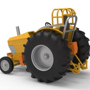 Fun Short Vintage Pulling tractor Scale 1:25 - Model thumbnail 9