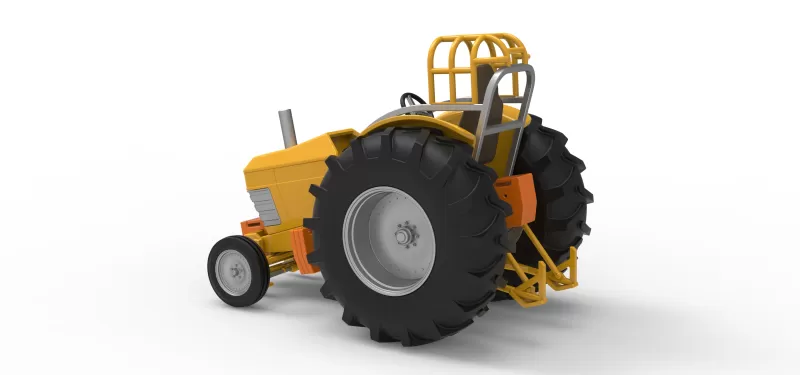 Fun Short Vintage Pulling tractor Scale 1:25 - Model preview 9