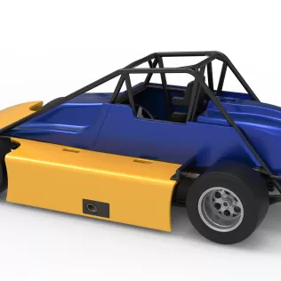 Experimental Pavement Silver Crown Car Version 2 Scale 1:25 - Model thumbnail 12