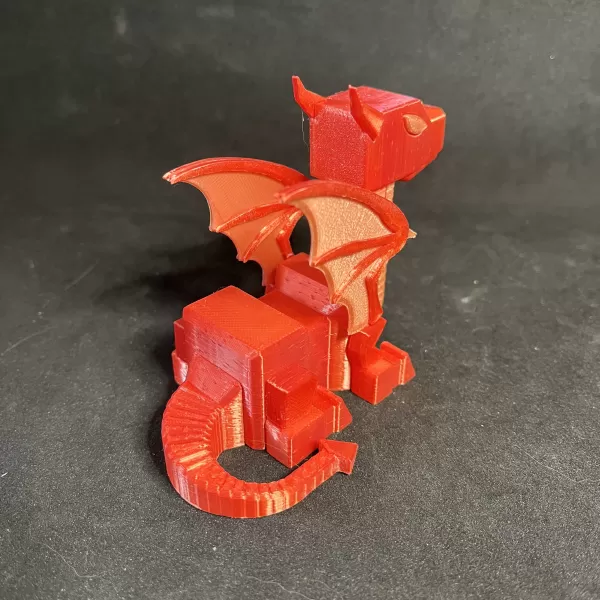 Medium Poly Baby RoboDragon - Model preview 4