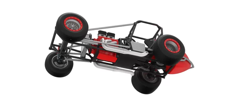 Dirt Silver Crown Champ car Base Scale 1:25 - Model preview 3