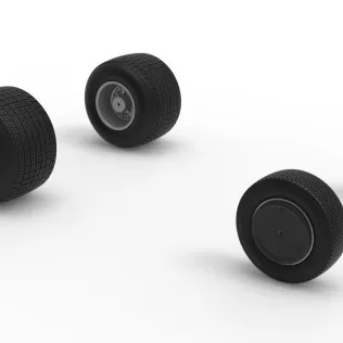 Wheel Set of Dirt Silver Crown Car Scale 1:25 - Model thumbnail 11