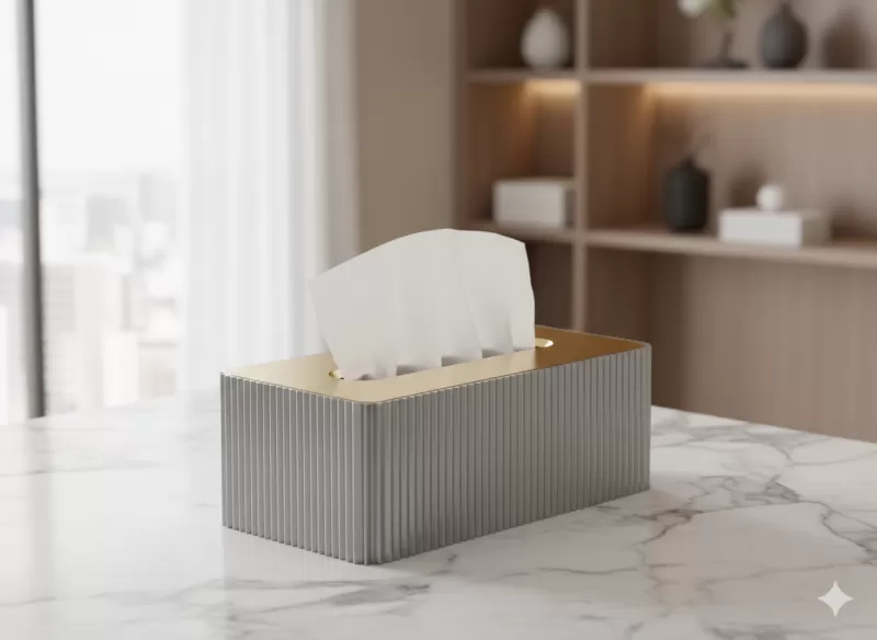 ✨ Premium Tissue Box Holder – Elegant Sliding Lock Design 🧻 - Model preview 1