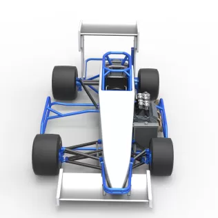 Supermodified front engine race car V4 Scale 1:25 - Model thumbnail 8