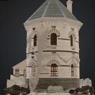 Wehrturm rund - Model thumbnail 2