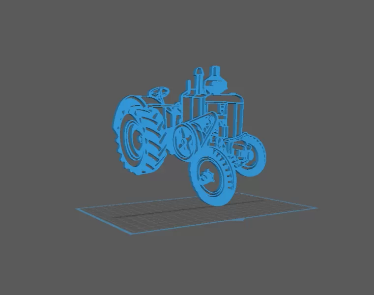 Tractor - Vierzon Wall Art - Model preview 1