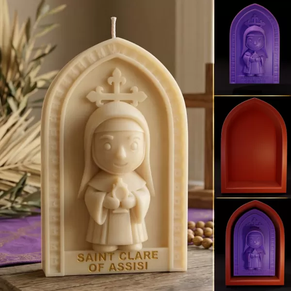 Saint Clare of Assisi Chibi Printable 3D Model - Model preview 1