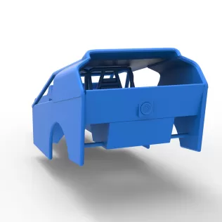 Shell of Vintage Dirt Modified stock car Version 3 Scale 1:25 - Model thumbnail 10