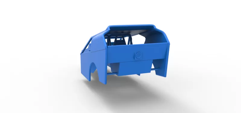 Shell of Vintage Dirt Modified stock car Version 3 Scale 1:25 - Model preview 10