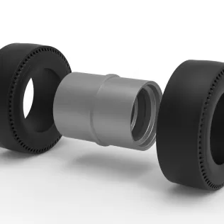 Double Wheel of vintage dragster Scale 1:25 - Model thumbnail 9