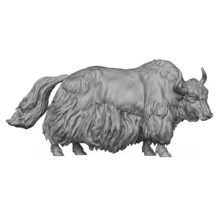 3D Printable Yak Animal - Model thumbnail 3