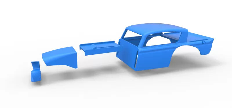 Shell of Vintage Asphalt Modified stock car V7 Scale 1:25 - Model preview 17