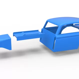 Shell of Vintage Asphalt Modified stock car V7 Scale 1:25 - Model thumbnail 17