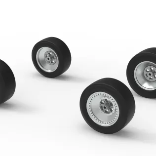 Wheel Set of Three Quarter Midget Scale 1:25 - Model thumbnail 8
