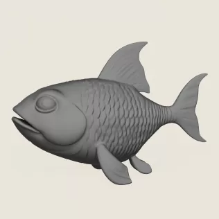 Fish 04 Print Ready 3D Model - Model thumbnail 3