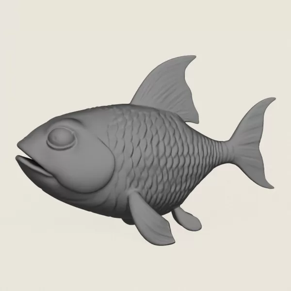 Fish 04 Print Ready 3D Model - Model preview 3