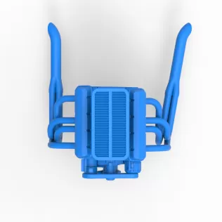 Engine of Silver Crown Car Scale 1:25 - Model thumbnail 7