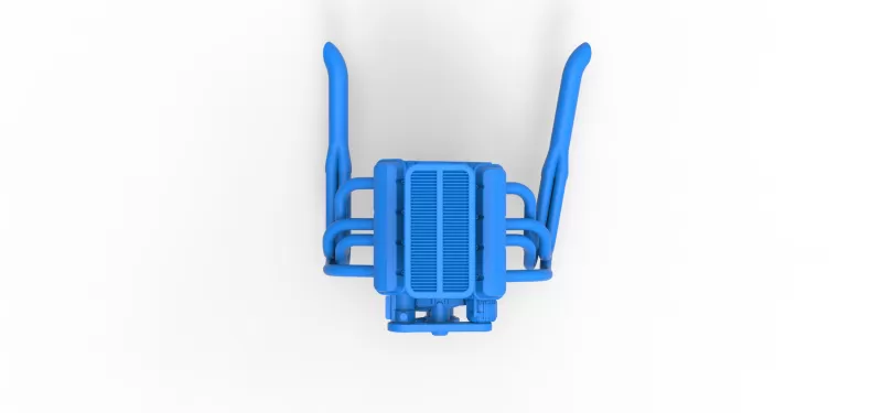 Engine of Silver Crown Car Scale 1:25 - Model preview 7