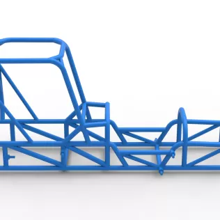 Frame of Dirt Silver Crown Champ car Version 2 Scale 1:25 - Model thumbnail 14