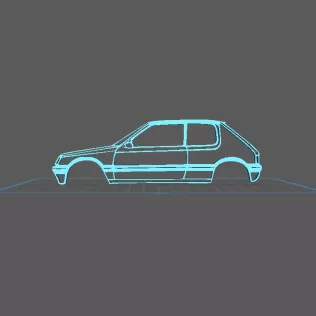 Peugeot - 205 Wall Art