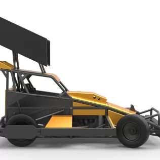 New Zealand Superstock car while turning Version 4 Scale 1:25 - Model thumbnail 22