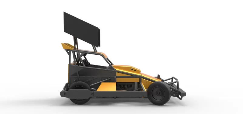 New Zealand Superstock car while turning Version 4 Scale 1:25 - Model preview 22