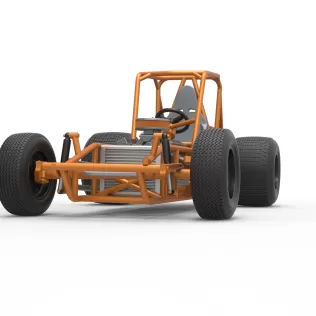 Vintage Sprint car Base Version 2 Scale 1:25 - Model thumbnail 6