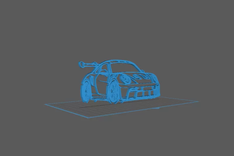 Porsche - 992 GT3 RS Wall Art - Model preview 2