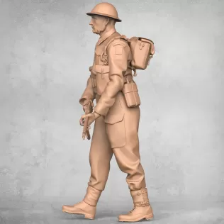 Military Soldier Statue - Model thumbnail 5