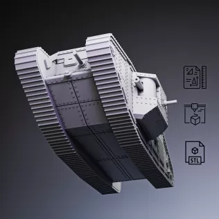 Mark IV Heavy Tank #RoZ - Model thumbnail 1