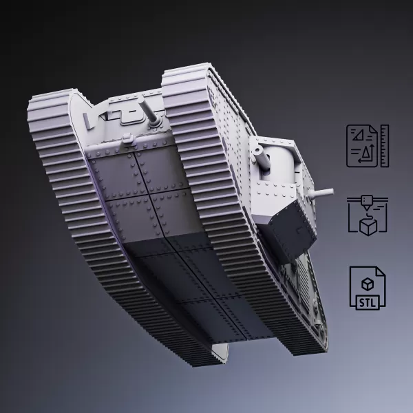 Mark IV Heavy Tank #RoZ - Model preview 1