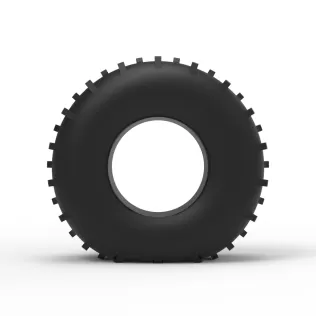 Low pressure Forester 1370 tire deflated Scale 1:25 - Model thumbnail 5