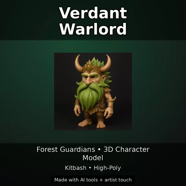 Woodland Fae Character Pack (10 High-Poly Kitbash Figures) - Model preview 20