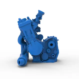 Engine of Three Quarter Midget Scale 1:25 - Model thumbnail 11