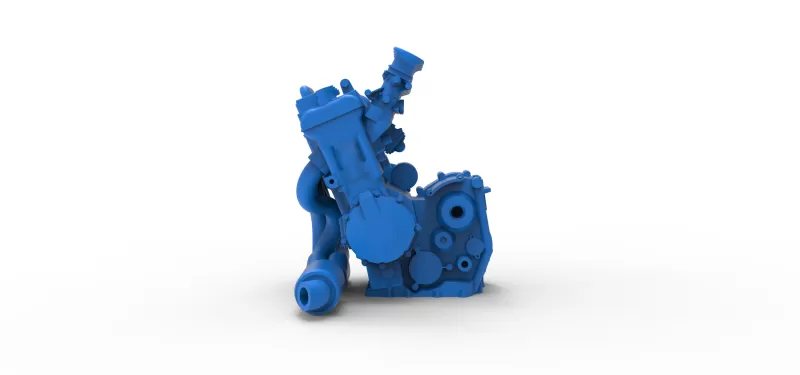 Engine of Three Quarter Midget Scale 1:25 - Model preview 11