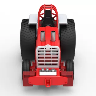 Fun short Pro Stock Pulling Tractor Version 4 Scale 1:25 - Model thumbnail 6