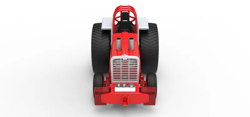 Fun short Pro Stock Pulling Tractor Version 4 Scale 1:25 - Model preview 6