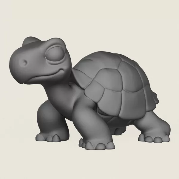 Turtle Toy Print Ready 3D Model - Model preview 1
